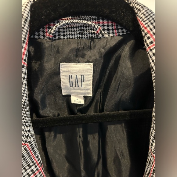 Gap black and red plaid blazer - Picture 4 of 4